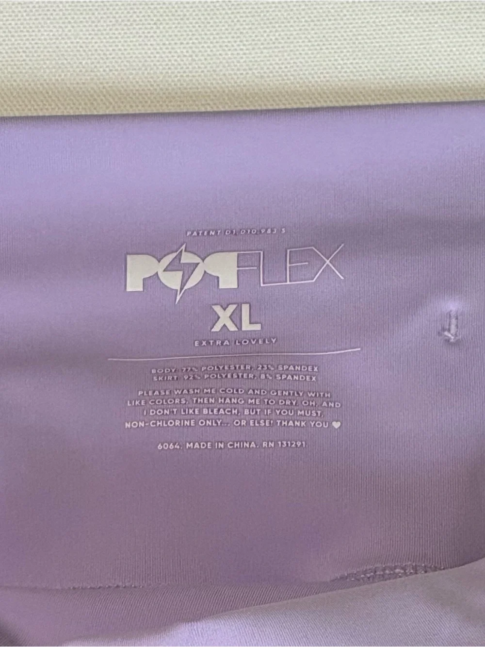 POPFLEX Pirouette Skort Digital Lavender XL Tennis Ballet Fairycore Activewear - Picture 7 of 11